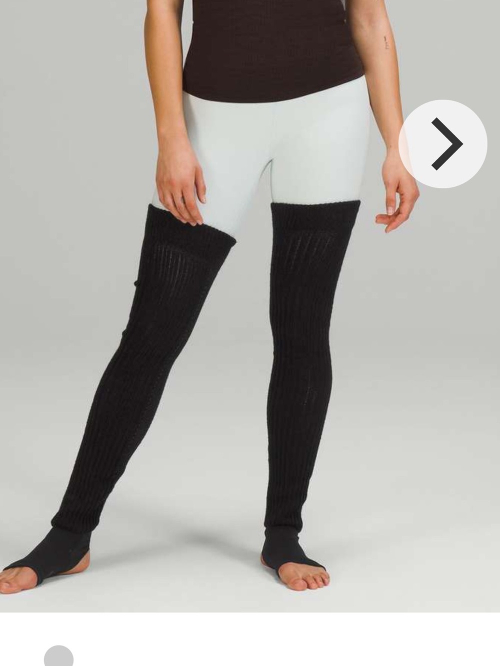 lululemon athletica Black Knit Arm Warmers